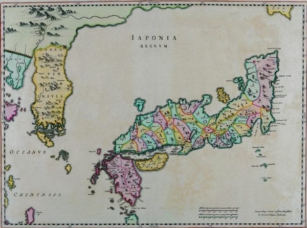 Japan 1665 Antique Map