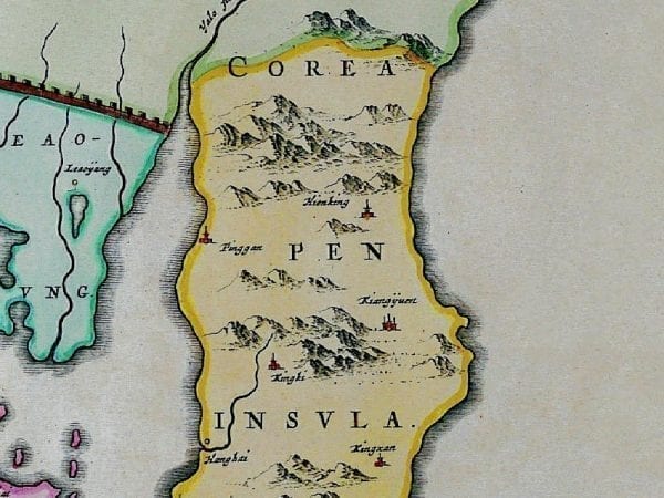 Japan 1665 Antique Map