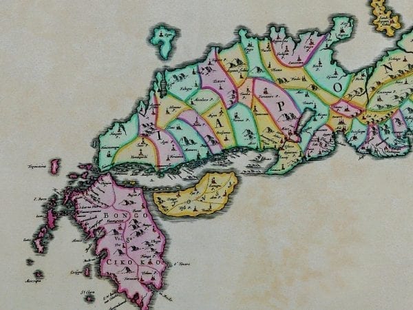 Japan 1665 Antique Map