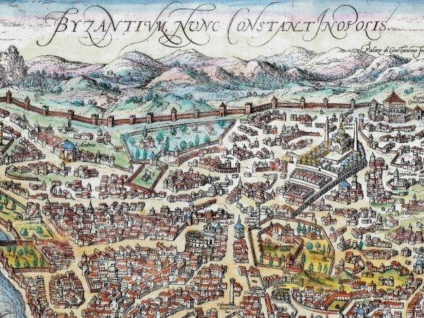Byzantium 1572 Antique Map