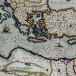 Turkish Empire 1635 Antique Map