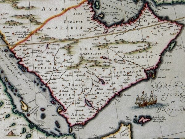 Turkish Empire 1635 Antique Map