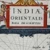 East Indies 1636 Antique Map