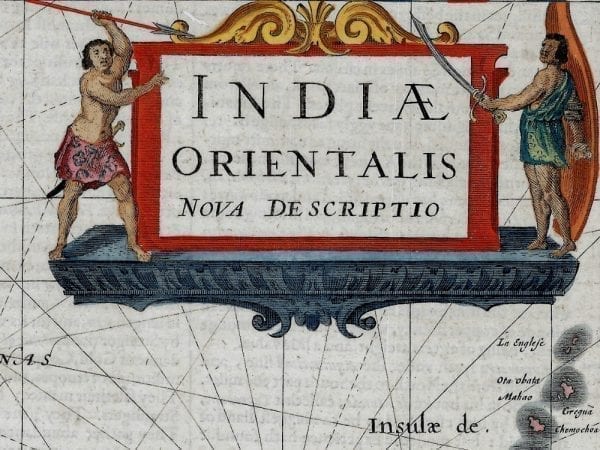 East Indies 1636 Antique Map