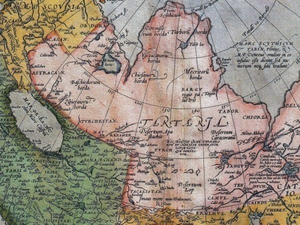 Asia 1570 Antique Map