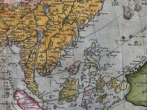 Asia 1570 Antique Map