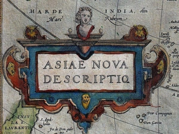Asia 1570 Antique Map