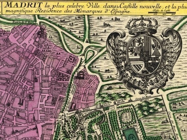 Madrid 1730 Antique Map