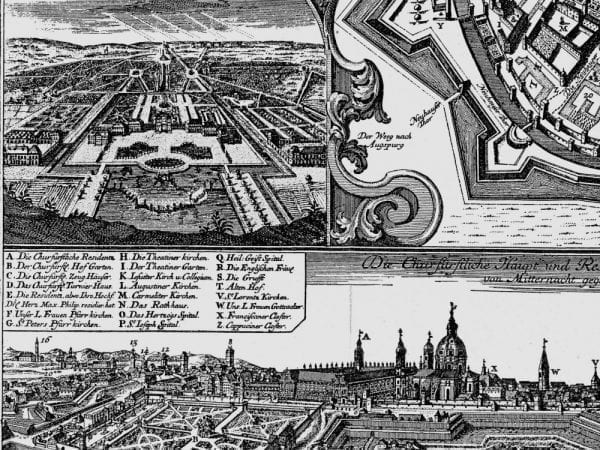 Munich 1740 Antique Map