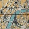Paris 1890 Antique Map