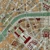 Paris 1892 Antique Map