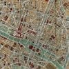 Paris 1892 Antique Map