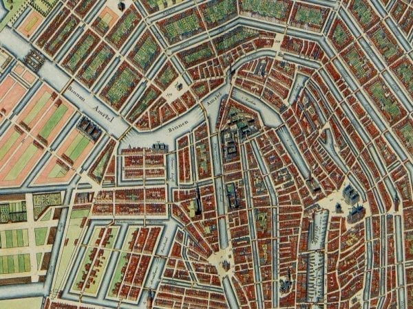 Amsterdam 1688 Antique Map