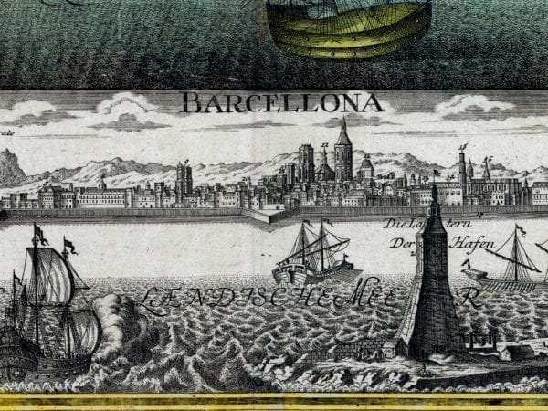 Barcelona Antique Map