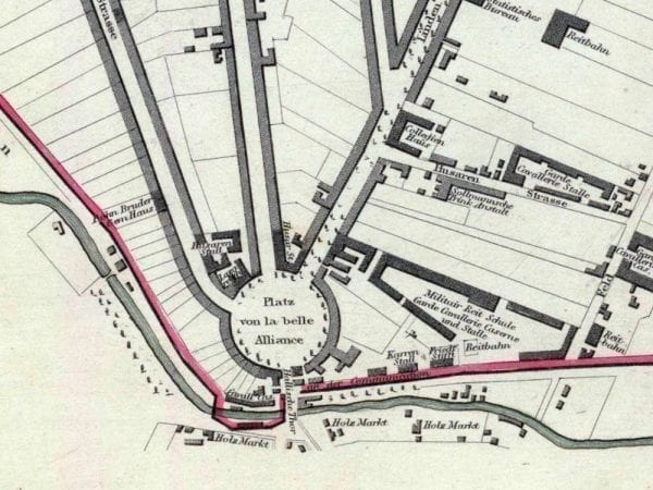 Berlin 1833 Antique Map