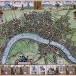 17th Century London Antique Map