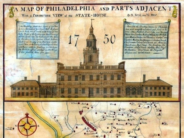 Philadelphia 1752 Antique Map