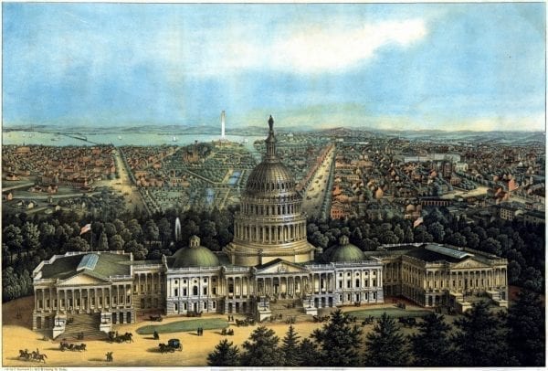 Washington D.C. 1871 Antique Map