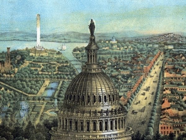 Washington D.C. 1871 Antique Map