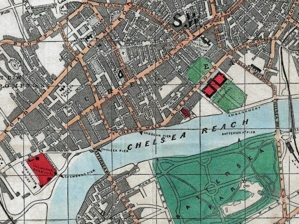 London 1862 Antique Map