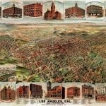 Los Angeles 1891 Antique Map