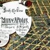 Minneapolis 1891 Antique Map