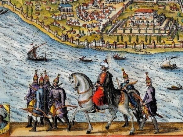 Byzantium 1572 Antique Map