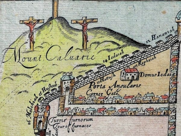 Jerusalem 1650 Antique Map