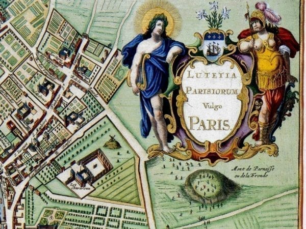 Paris 1657 Antique Map