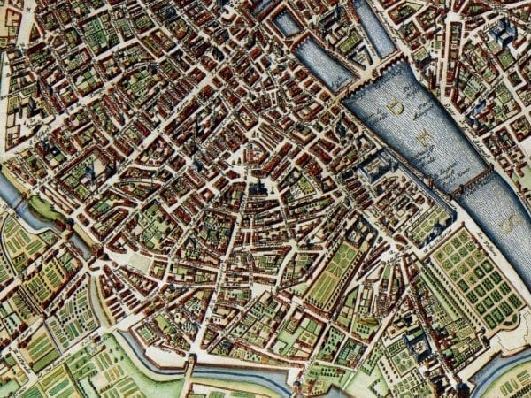Paris 1657 Antique Map