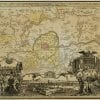 Frankfort 1720 Antique Map