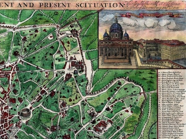 Rome 1721 Antique Map