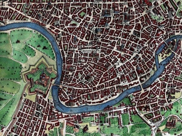 Rome 1721 Antique Map