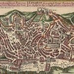 Lisbon 1730 Antique Map