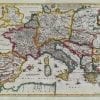 Empire of Charlemagne 1657 Antique Map