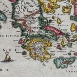 Empire of Charlemagne 1657 Antique Map