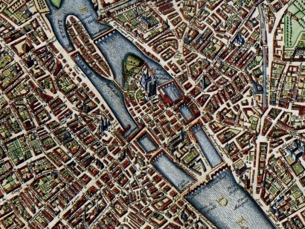 Paris 1657 Antique Map
