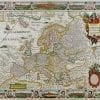 Europe 1658 Antique Map