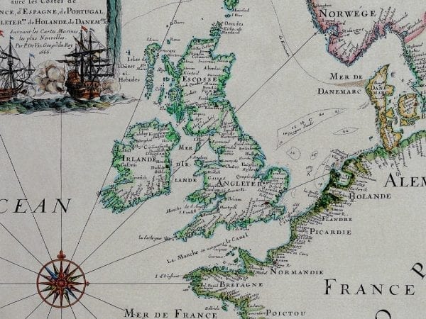 Europe 1666 Antique Map