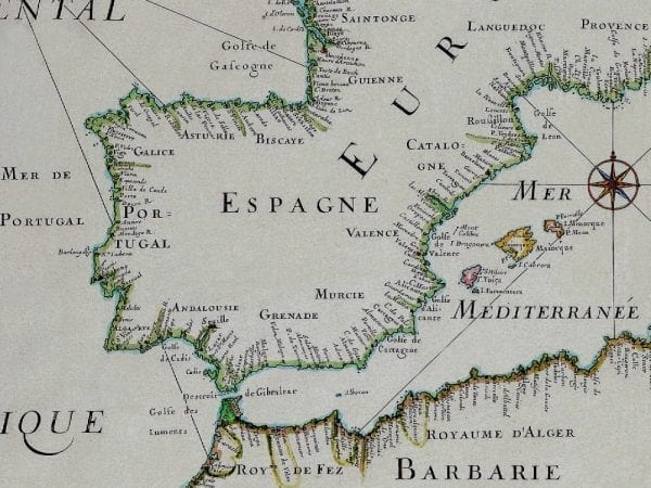 Europe 1666 Antique Map