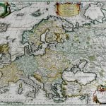 Europe 1690 Antique Map