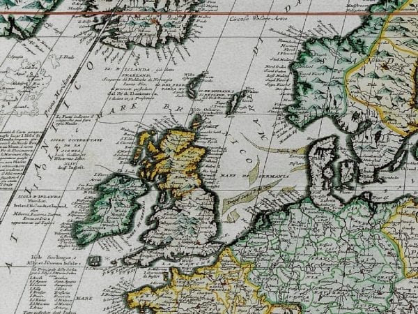 Europe 1690 Antique Map