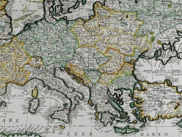 Europe 1690 Antique Map