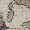 Italy 1702 Antique Map