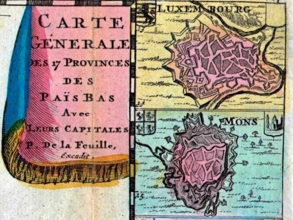 Low Countries 1710 Antique Map