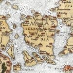 Denmark 1570 Antique Map