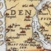 Denmark 1570 Antique Map