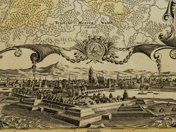 Frankfort 1720 Antique Map