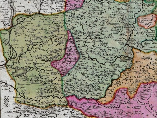 Transylvania 1720 Antique Map