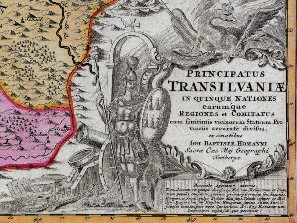 Transylvania 1720 Antique Map